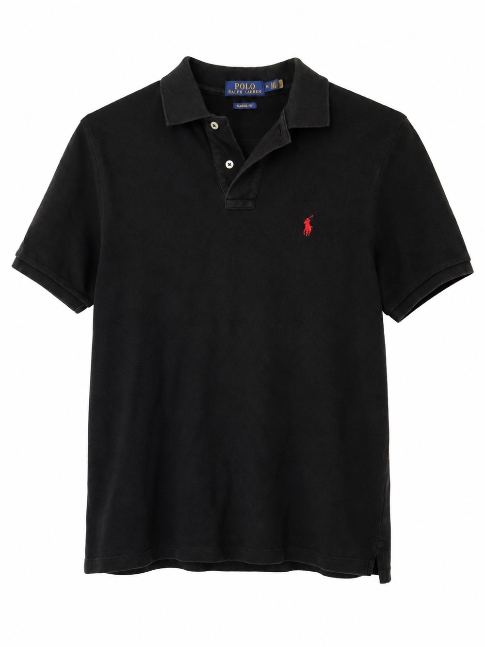 Polo by Ralph Lauren Black Polo with Red Pony Embroidery